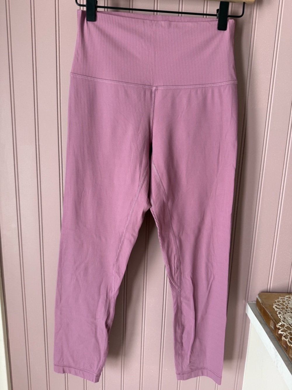 lululemon athletica Ribbed High-Rise Pink Leggings